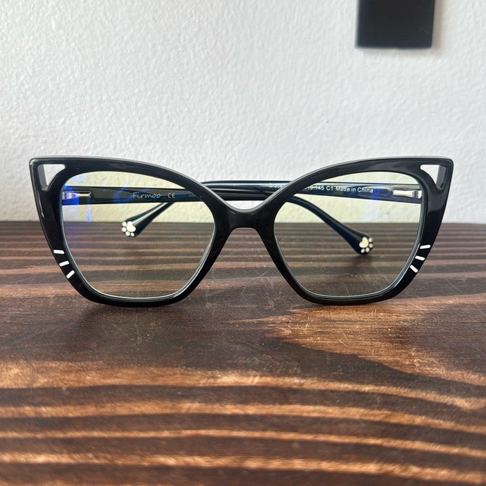 Firmoo Grace Cat Whisker Paw Glasses Lightweight Bluelight Lenses